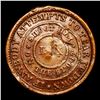 Image 3 : 1863 Spoot Mint Error Civil War Token 1c Grades xf details