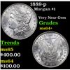 Image 1 : 1889-p Morgan Dollar $1 Grades Choice+ Unc