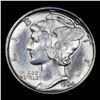 Image 2 : 1934-d Mercury Dime 10c Grades Select+ Unc