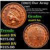 Image 1 : (1863) Our Army Civil War Token 1c Grades Select Unc BN
