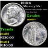 Image 1 : 1916-s Mercury Dime 10c Grades Choice+ Unc