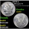Image 1 : 1878-s Morgan Dollar $1 Grades Select+ Unc