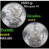 Image 1 : 1885-p Morgan Dollar $1 Grades Choice Unc