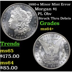 1880-s Minor Mint Error Morgan Dollar $1 Grades Choice+ Unc