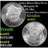 Image 1 : 1880-s Minor Mint Error Morgan Dollar $1 Grades Choice+ Unc
