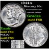 Image 1 : 1944-s Mercury Dime 10c Grades GEM FSB