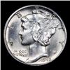 Image 2 : 1945-d Mercury Dime 10c Grades Choice+ Unc
