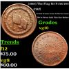 (1863) The Flag R3 F-216/293 Civil War Token 1c Grades vg+