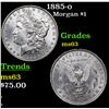 Image 1 : 1885-o Morgan Dollar $1 Grades Select Unc