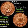 Image 1 : 1904 Indian Cent 1c Grades Choice+ Unc BN
