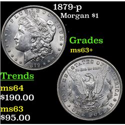 1879-p Morgan Dollar $1 Grades Select+ Unc