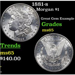 1881-s Morgan Dollar $1 Grades GEM Unc