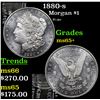 Image 1 : 1880-s Morgan Dollar $1 Grades GEM+ Unc