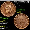 Image 1 : 1863 Liberty Cap Civil War Token 1c Grades Select AU