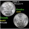 Image 1 : 1888-o Morgan Dollar $1 Grades Select Unc