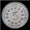 Image 3 : 1868 Shield Nickel 5c Grades Choice Unc