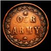 Image 3 : (1863) Our Army Civil War Token 1c Grades xf
