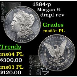 1884-p Morgan Dollar $1 Grades Select Unc+ PL