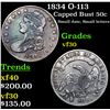 Image 1 : 1834 O-113 Capped Bust Half Dollar 50c Grades vf++
