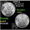Image 1 : 1880-p Morgan Dollar $1 Grades Choice Unc