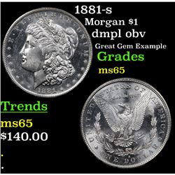 1881-s Morgan Dollar $1 Grades GEM Unc