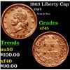 Image 1 : 1863 Liberty Cap Civil War Token 1c Grades xf+