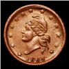 Image 2 : 1863 Liberty Cap Civil War Token 1c Grades xf+
