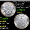 Image 1 : 1900-p Colorfully Toned Morgan Dollar $1 Grades Choice+ Unc