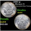 Image 1 : 1887-p Morgan Dollar $1 Grades Choice Unc