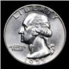 Image 2 : 1955-d Washington Quarter 25c Grades GEM+ Unc