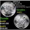 Image 1 : 1923-p Peace Dollar $1 Grades GEM+ Unc