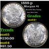 Image 1 : 1888-p Morgan Dollar $1 Grades Choice+ Unc