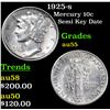 Image 1 : 1925-s Mercury Dime 10c Grades Choice AU