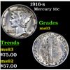 Image 1 : 1916-s Mercury Dime 10c Grades Select Unc