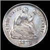 Image 2 : 1873-s Seated Liberty Half Dime 1/2 10c Grades Unc Details