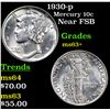 Image 1 : 1930-p Mercury Dime 10c Grades Select+ Unc