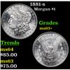 Image 1 : 1881-s Morgan Dollar $1 Grades Select+ Unc