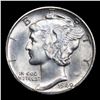 Image 2 : 1940-d Mercury Dime 10c Grades Choice+ Unc