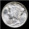 Image 2 : 1944-p Mercury Dime 10c Grades GEM++ Unc