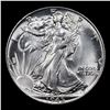 Image 2 : 1945-p Walking Liberty Half Dollar 50c Grades Select+ Unc
