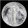 Image 3 : 1942-p Mercury Dime 10c Grades Choice+ Unc