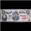 Image 2 : 1907 $5 Large Size Legal Tender Note "WoodChopper" Fr-87 Grades f+