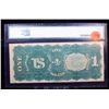 Image 3 : ***Auction Highlight*** **Star Note** 1869 $1 Large Size Legal Tender Note "Rainbow Note" Graded vf2