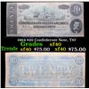 Image 1 : 1864 $20 Confederate Note, T67 Grades xf