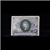 Image 2 : 1863 US Fractional Currency 5c Second Issue fr-1232 Washington In Oval Grades Choice AU