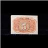 Image 3 : 1863 US Fractional Currency 5c Second Issue fr-1232 Washington In Oval Grades Choice AU