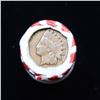 Image 3 : Mixed small cents 1c orig shotgun roll, 1917-d Wheat Cent, 1889 Indian cent other end, Seal Strong W