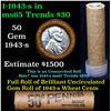 Image 1 : Shotgun Lincoln 1c roll, 1943-s 50 pcs Brandt Wrapper