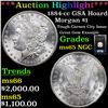 Image 1 : NGC 1884-cc GSA Hoard Morgan Dollar $1 Graded ms65 By NGC