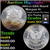 Image 1 : 1883-cc GSA Hoard Morgan Dollar $1 Grades Select Unc